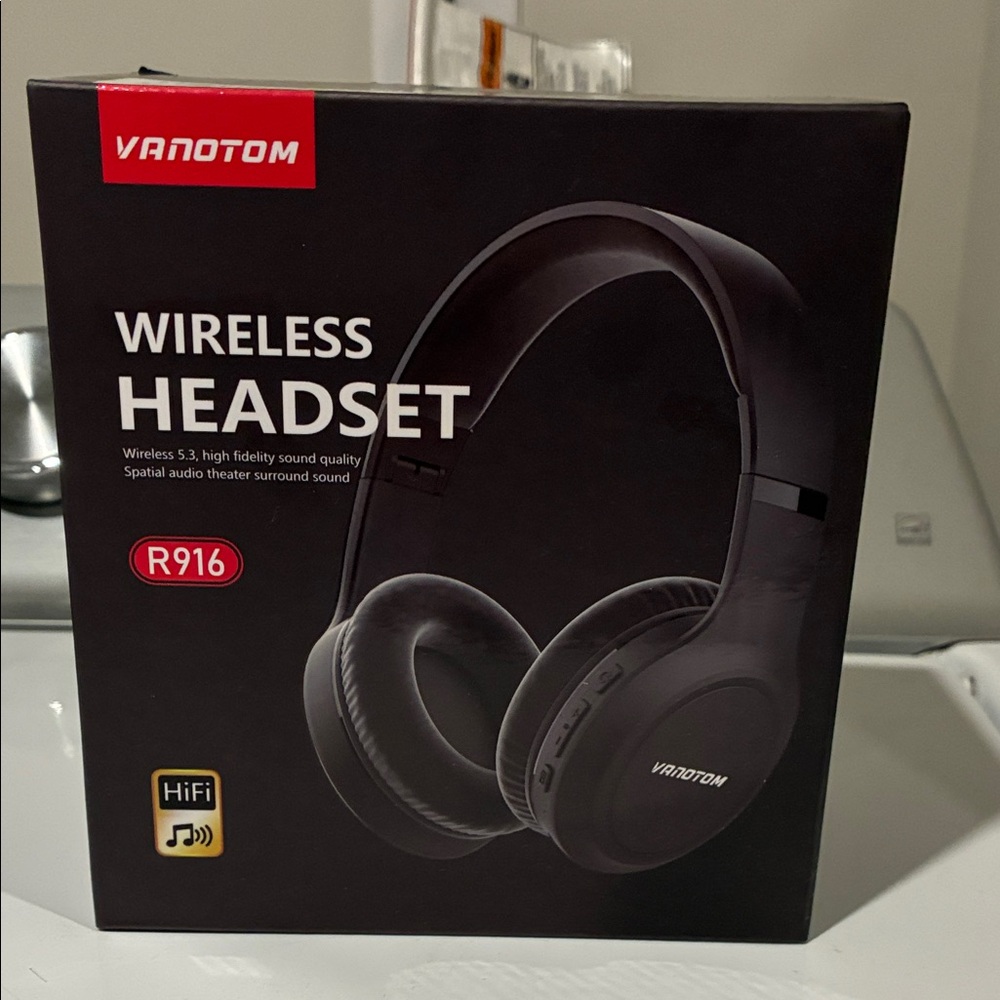 VANOTOM Wireless Headset - Black